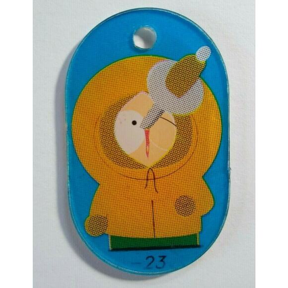 South Park Pinball Machine Keychain Kenny Original NOS Plastic Promo 1998 - Picture 1 of 4